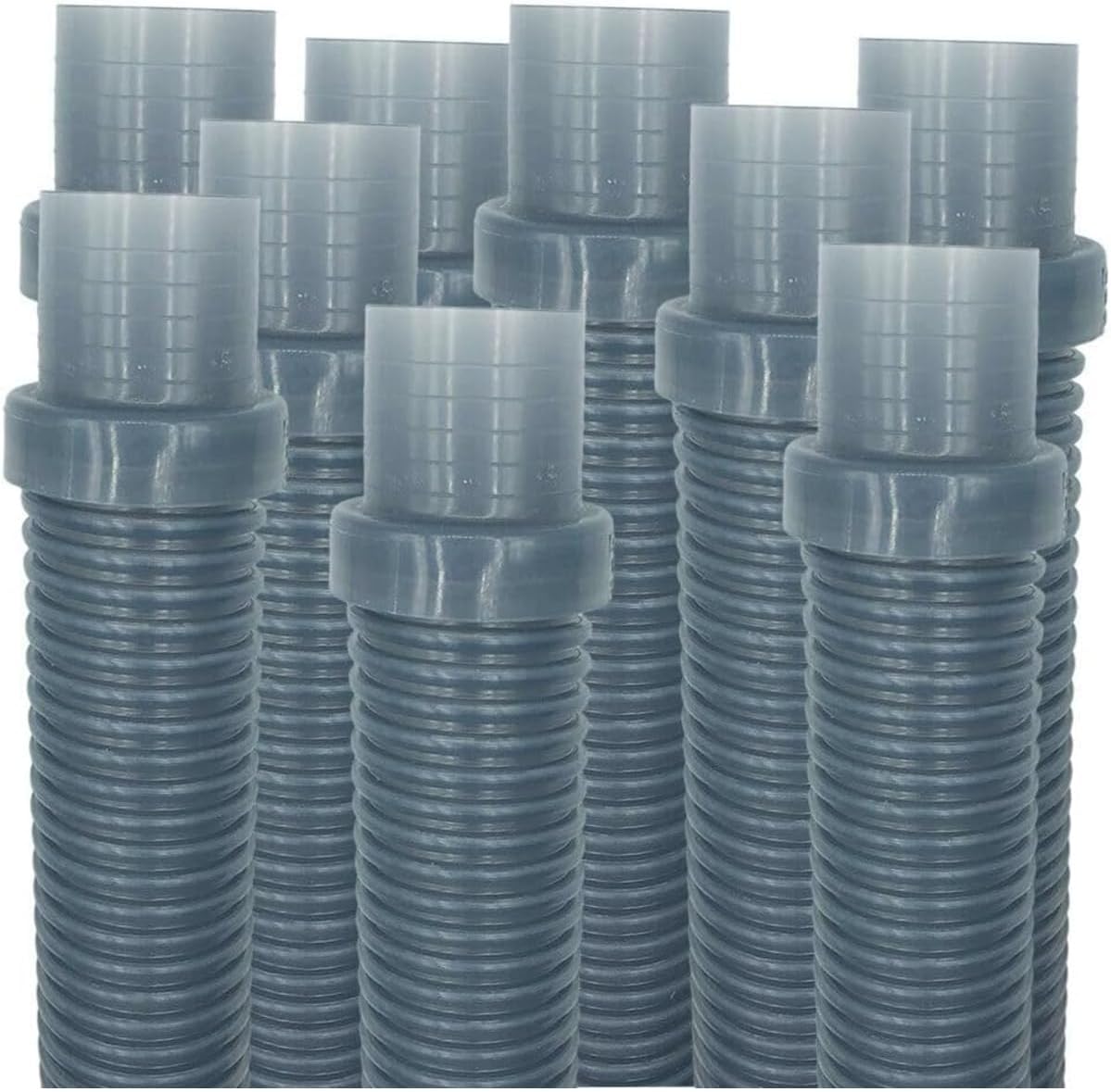 Replacement for Puri Tech Pool Vac Ultra AquaBug Hose Translucent Replacement for Blue 1.5 inch x 4 feet 9 pack