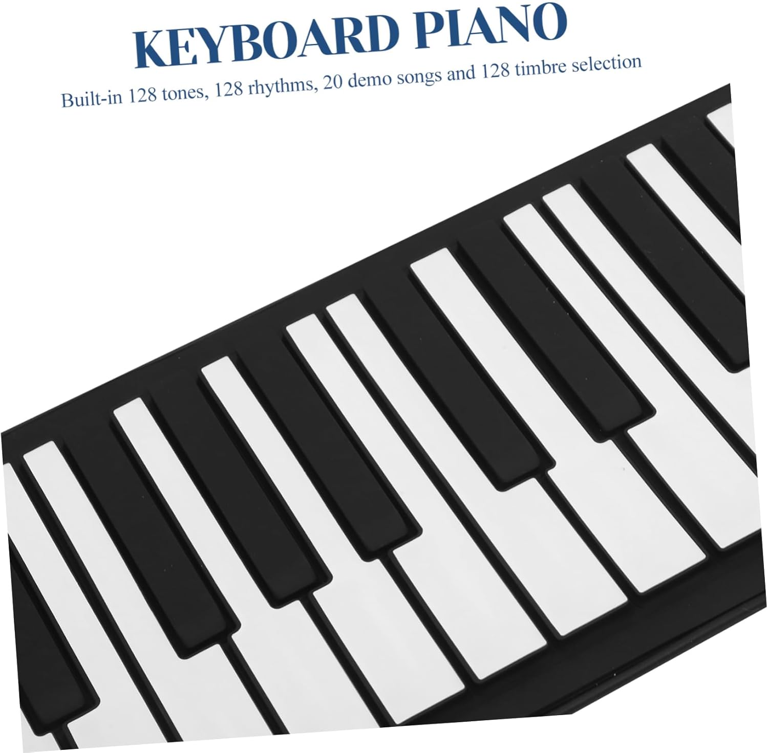 Keys Portable Up Piano Durable Silicone Electronic Keyboard for Beginners Lightweight Easy to Carry for Music Lovers