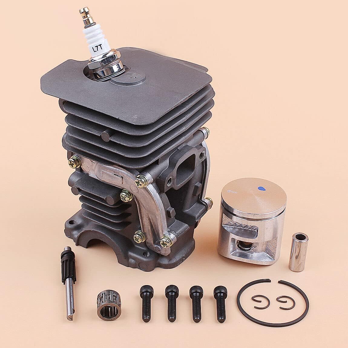 Replacement Spare Part for Chainsaw Cylinder Piston Bearing Kit for Jonsered CS2240,CS2240 S Chainsaw Spark Plug