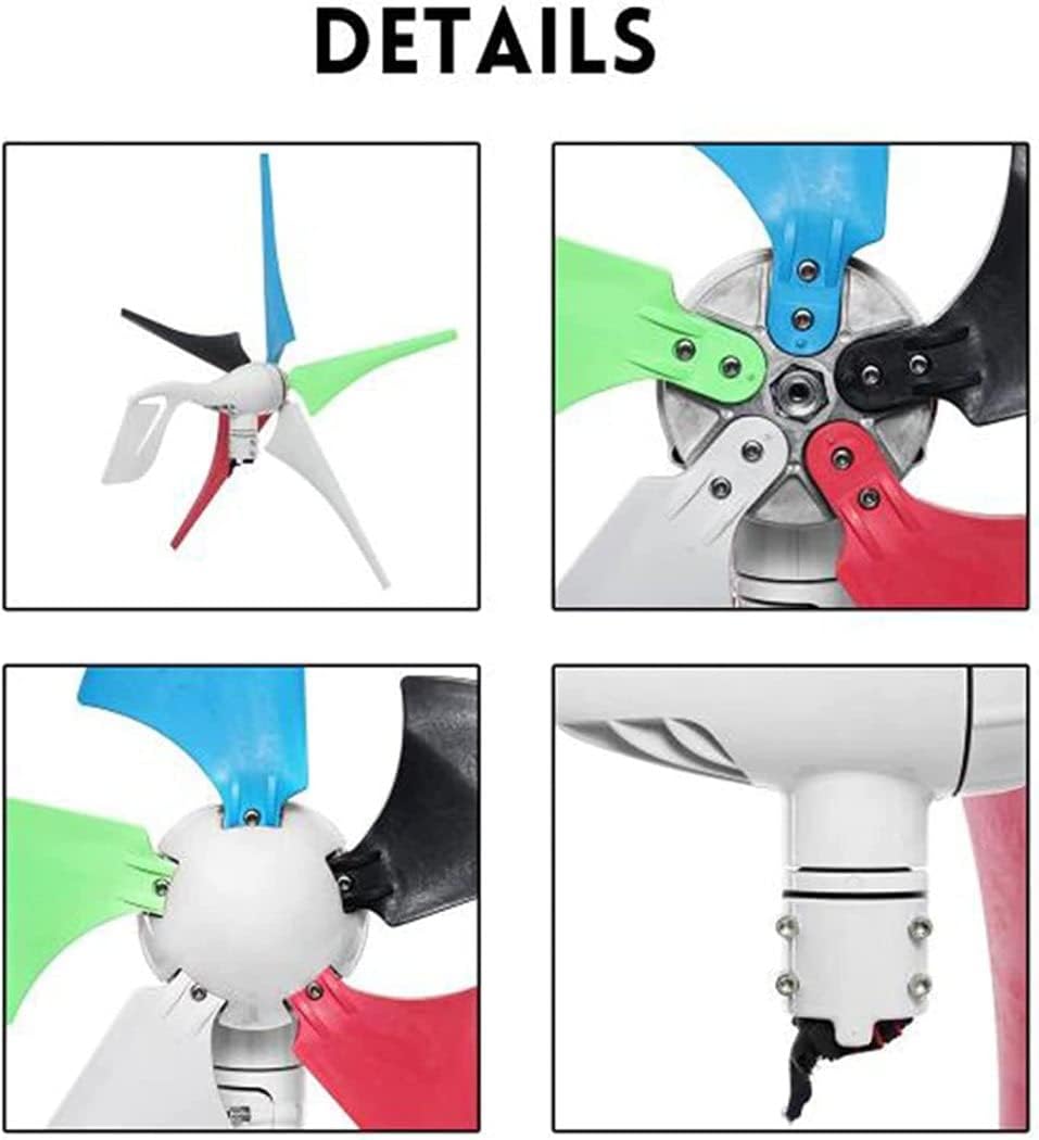 LiuSj JUnSt Energy Generator Wind Power Kit, 8000W Helix Magnetic Levitation Axis Wind Turbine Generator Wind Generator Power for Outdoor Garden