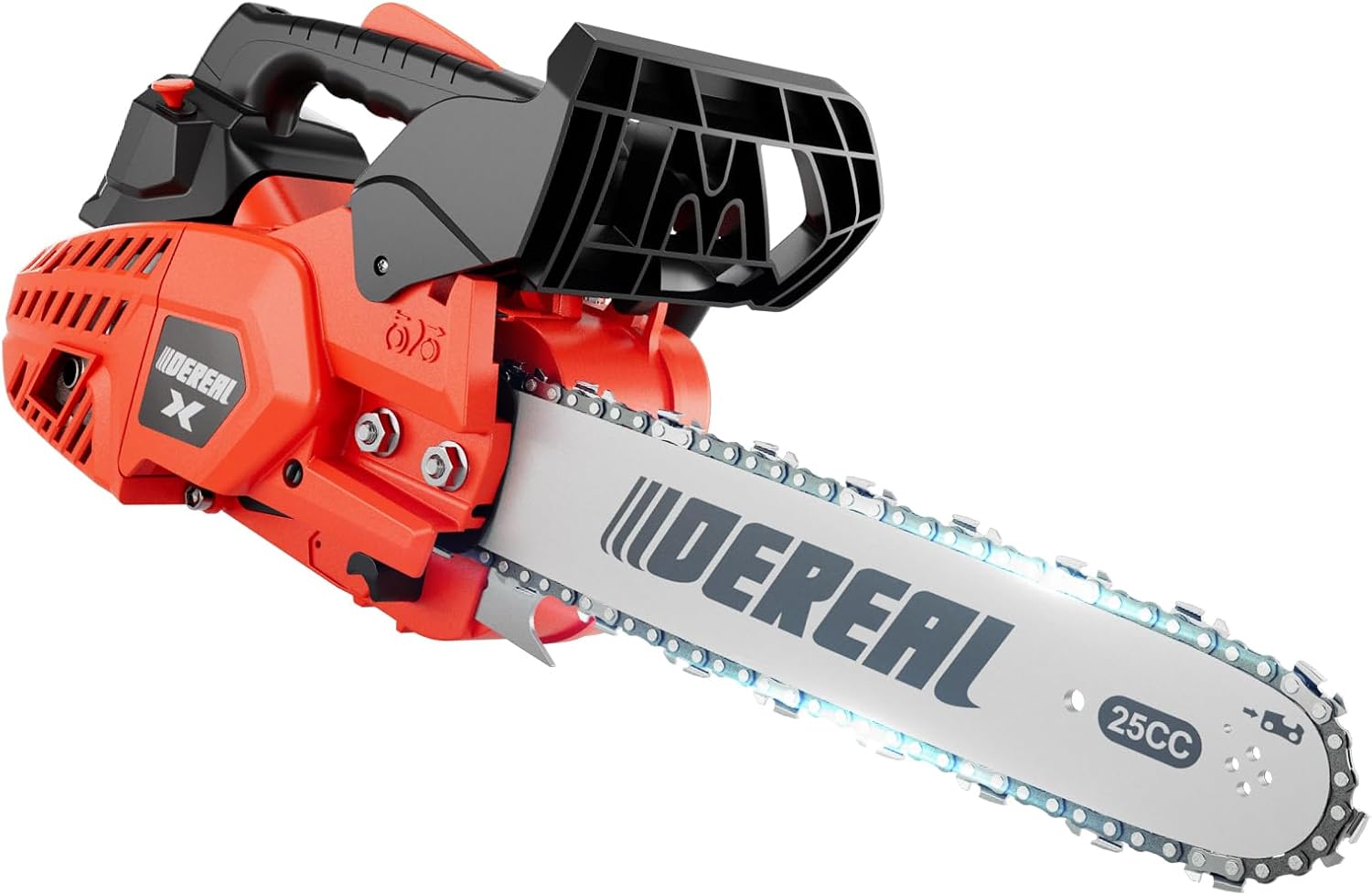 Gas Chainsaws 12 Inches Guide Board Power Chain Saws 2-Cycle Gasoline Powered Chain Saws Handheld Cordless Petrol Chainsaws Optional for Trees Wood Farm Garden Ranch Forest Cutting