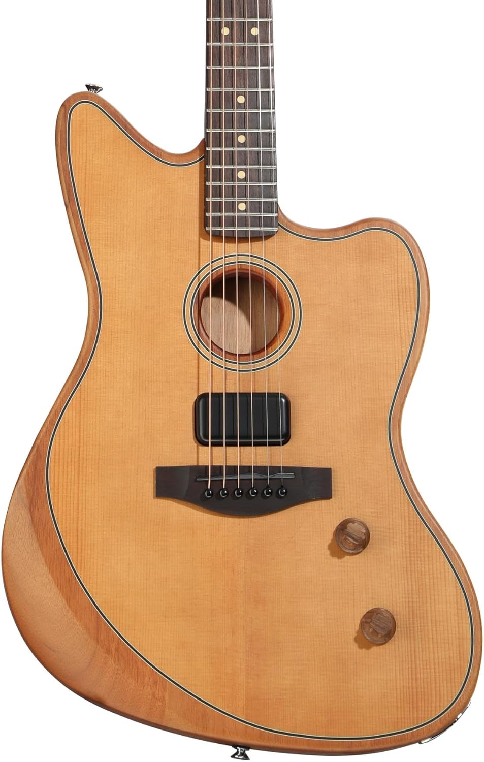 Fender Acoustasonic Standard Jazzmaster Acoustic-electric Guitar - Aged Natural