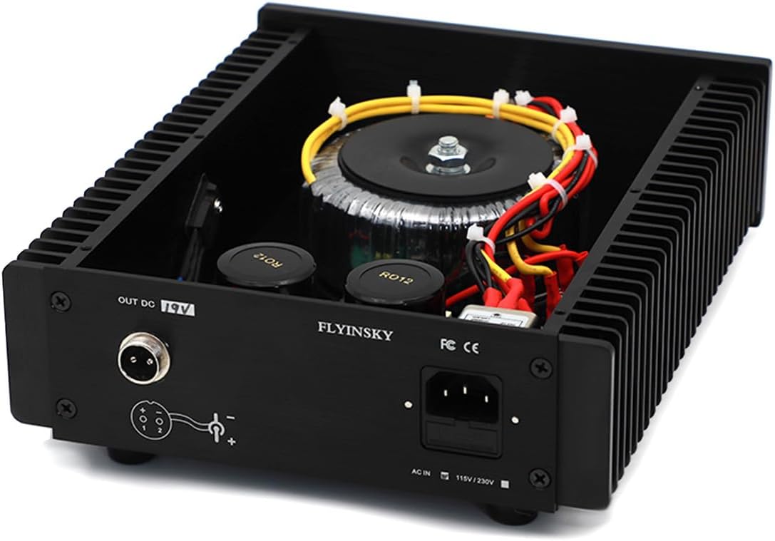 Super-PSU Linear Power Supply Audiophile Regulated Converter Adapter - Low Noise DC Power Supply 100VA 100W - Upgrade Your Audio/Video/Electronics (DC 19V / 4.2A)