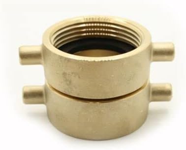 Generic 1-1/2 Inch Female NH/NST X 1-1/2 Inch Female NPSH Brass Double Swivel Fire Hose Fast Supply