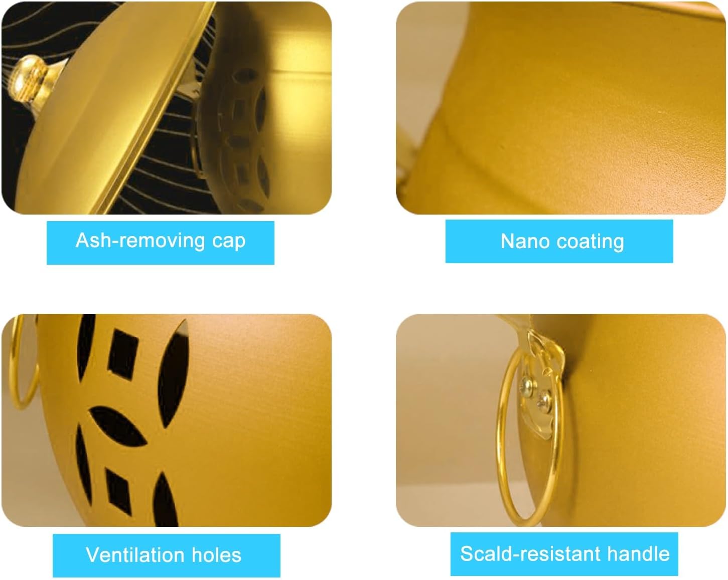 Burn Barrel, Metal Fire Pit, Burn Cage, with Lid, Fire Hook and Tripod, for Leaves, Trash, Camping, Bonfire, Backyard, Picnic Debris(49cm/19in)