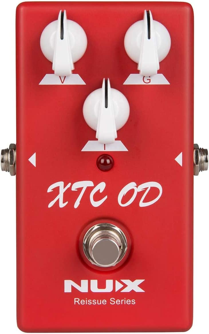 NUX XTC OD Overdrive Pedal Bundle with 2 MXR Patch Cables