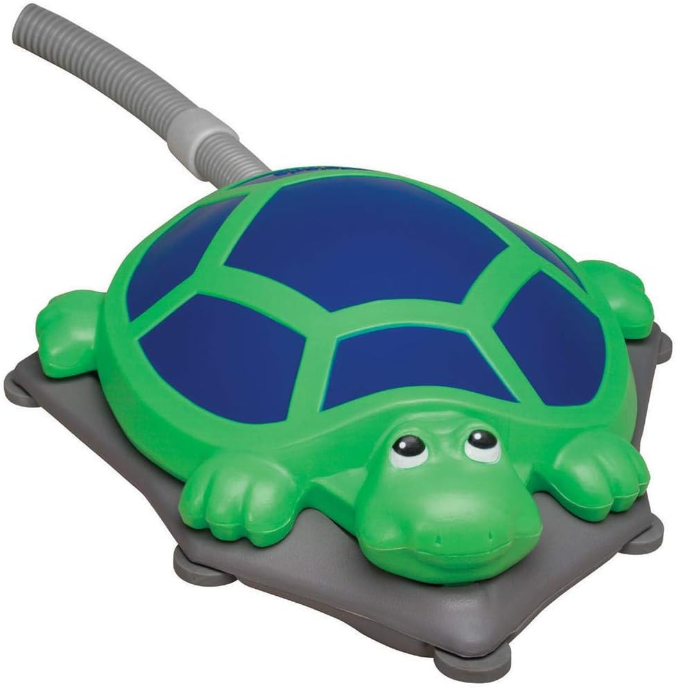 Polaris Portable Turbo Turtle Above-Ground Pool Pressure-Side Cleaner, Green, Fiberglass, 2020, High Efficiency, 3 Hour Assembly Time, 24 Feet Hose, 1 Year Warranty