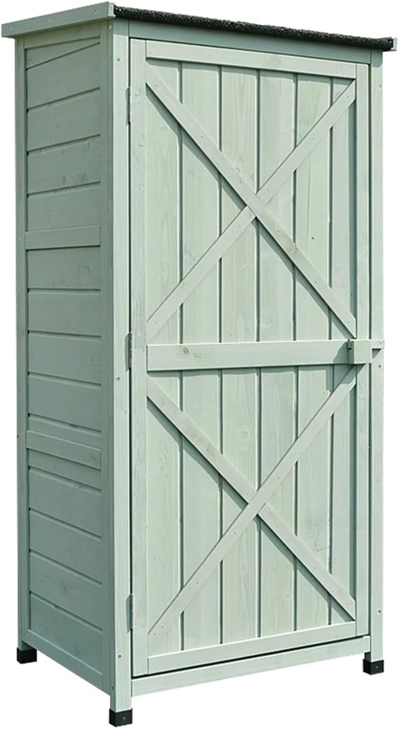 Storage Shed High Capacity Outdoor Storage Shed with Adjustable Shelfs and Floor，for Tool Accessories