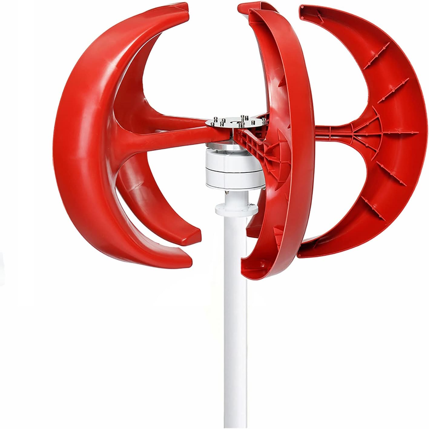 9000W Outdoor Garden Vertical Wind Turbine Generator, 5-Blade Home AC Wind Turbine Generator +Controller Kit, Suitable for Street Lighting
