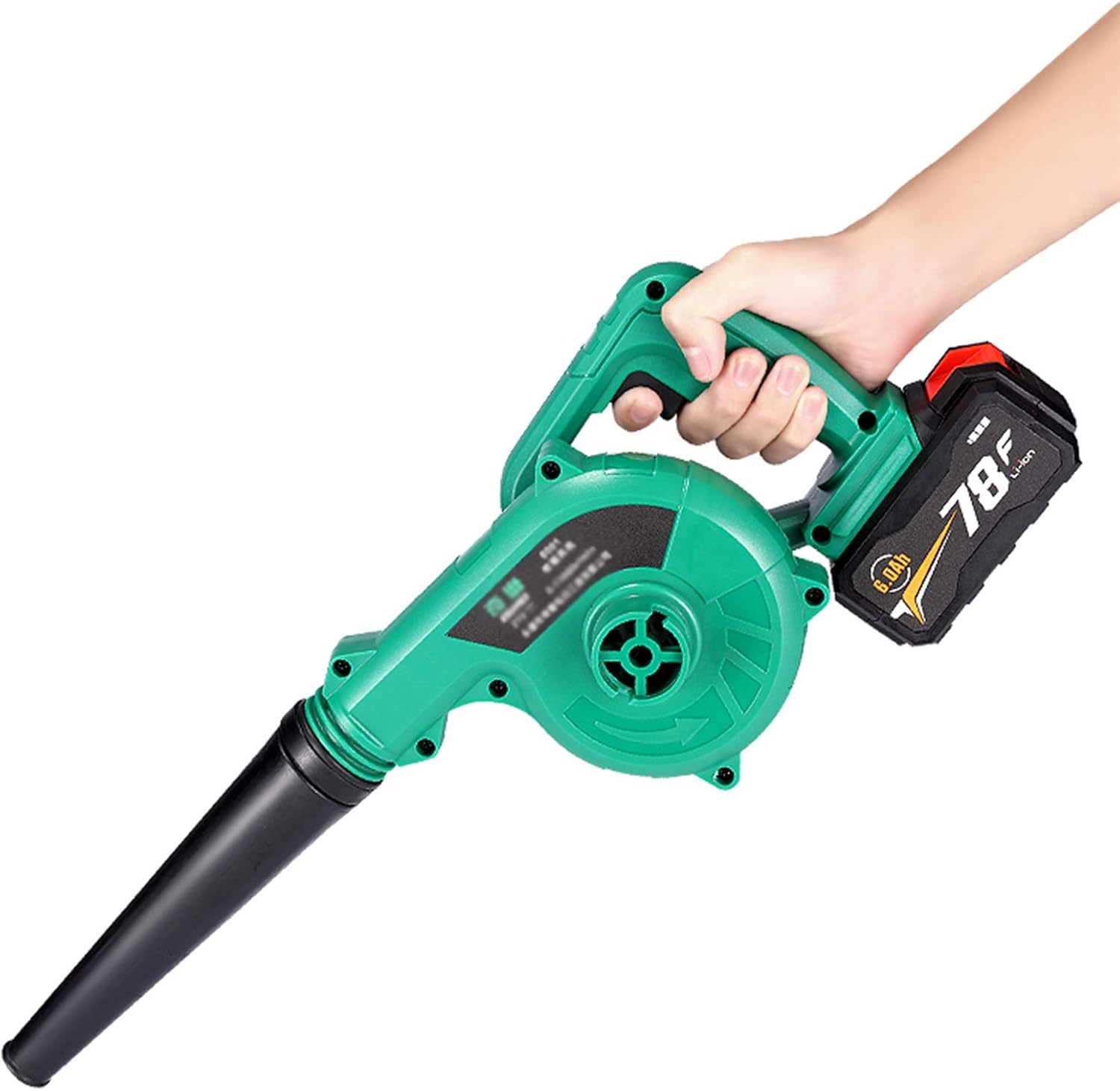 Blowers Cordless Leaf Blower Air Speed Powerful Axial Blower with Electronic Speed Control with Battery and Charger,D (A)