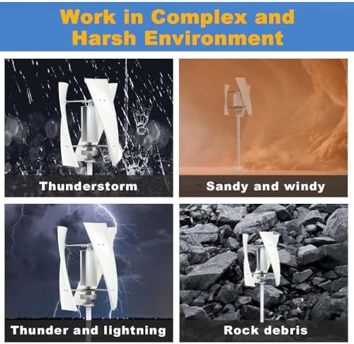 High-Efficiency Vertical Wind Turbine 6000W 8000W 9000W 10000W, Noise-Free Magnetic Levitation, 3 Blades for Home Use, 12V 24V 48V Renewable Energy Solution