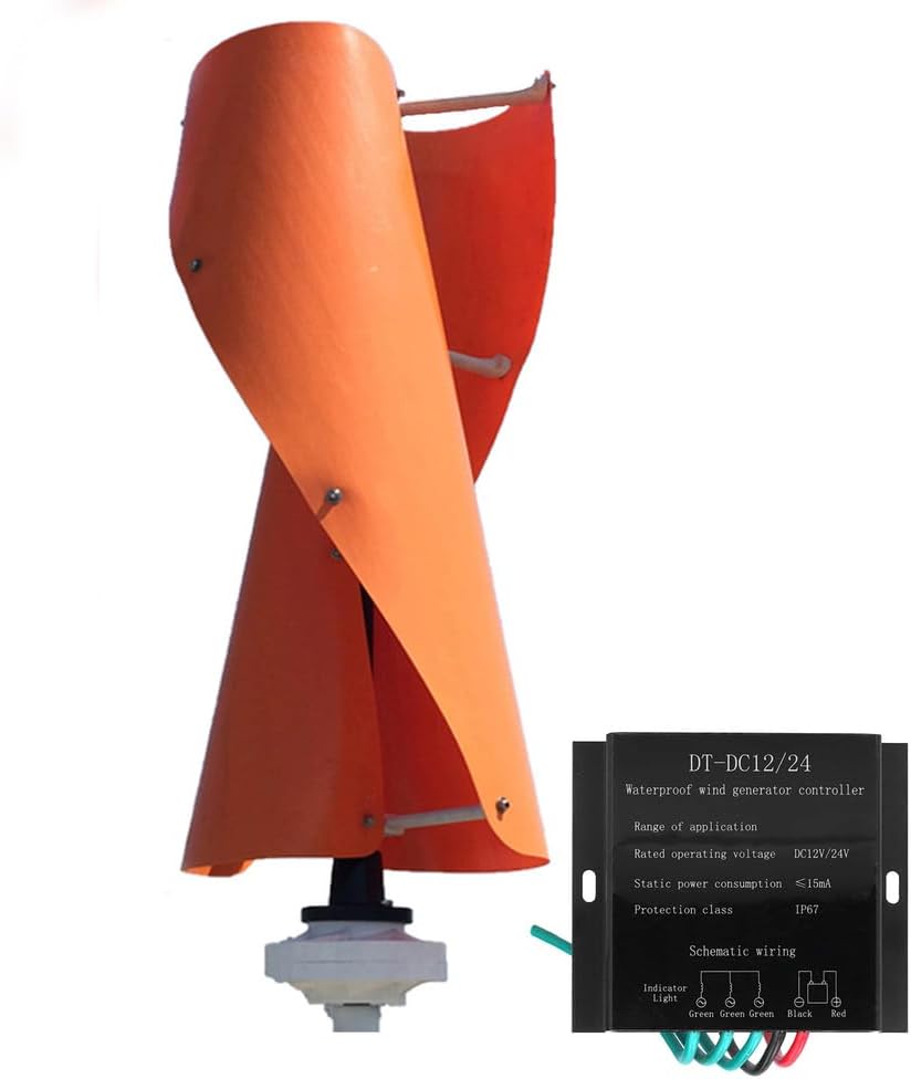 24v,12V 24V 48V 220V Vertical Axis Efficient Wind Turbine Generator for Home Use,16000W Small Household Windmill with MPPT Controller