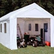 10 x 20 ft. Hercules Snow Load with Enclosure Kit - 8 Leg Canopy, White