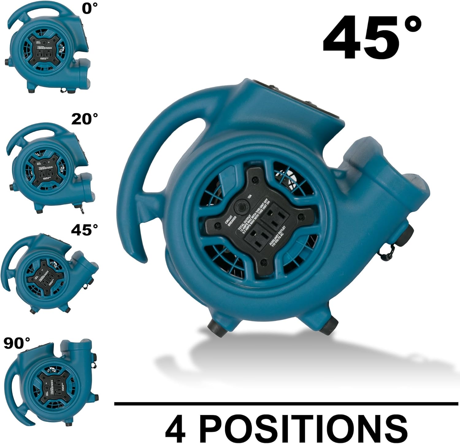 XPOWER P-260AT Freshen Aire Scented Air Mover Scent Diffusing Fan for Immediate Scenting, Cooling, Ventilating, & Drying of Large Areas,Blue