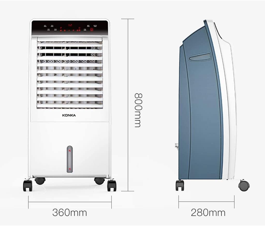 Evaporative Cooler for Heating Cooling, 3 Fan Speed Smart Remote Control, 12 Hours Timer, 8L Portable Air Cooler