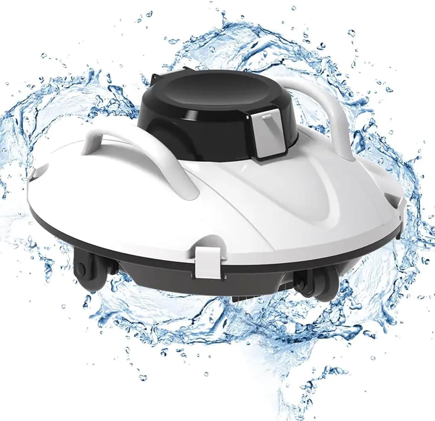 Cordless Pool Vacuum, Robotic Pool Cleaner with 200μm Fine Filter and Intelligent Navigation System, 3H Fast Charging and 180mins Runtime, for Above/In-Ground Pools Up to 1000 Sq.Ft