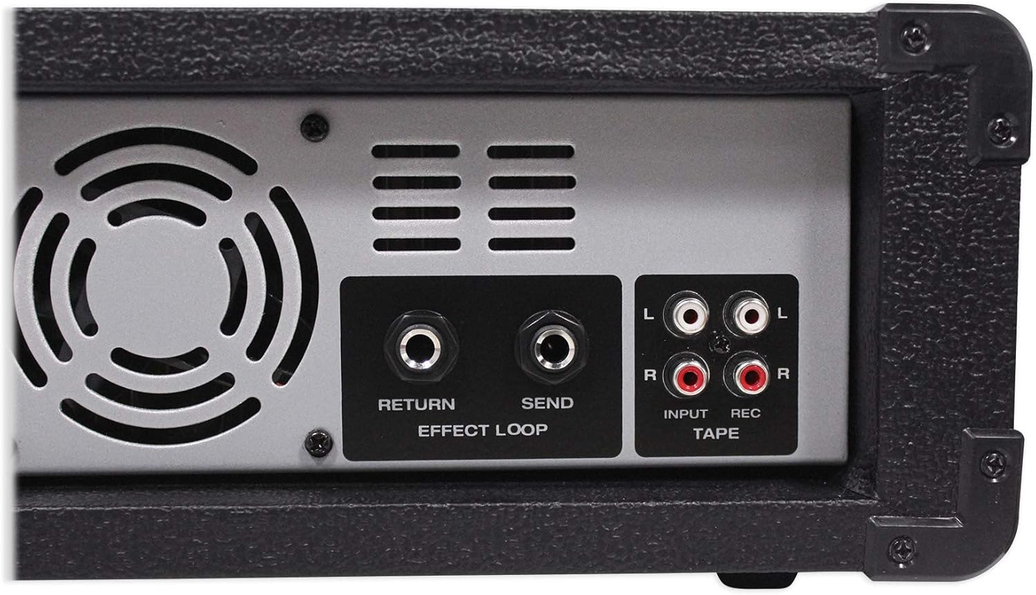 Rockville RPM45 1800w Powered 4-Channel Mixer Amplifier, USB, EQ, Effects, Phantom Power, Durable Wooden Enclosure, Compact Design, for Musicians and Small Venues