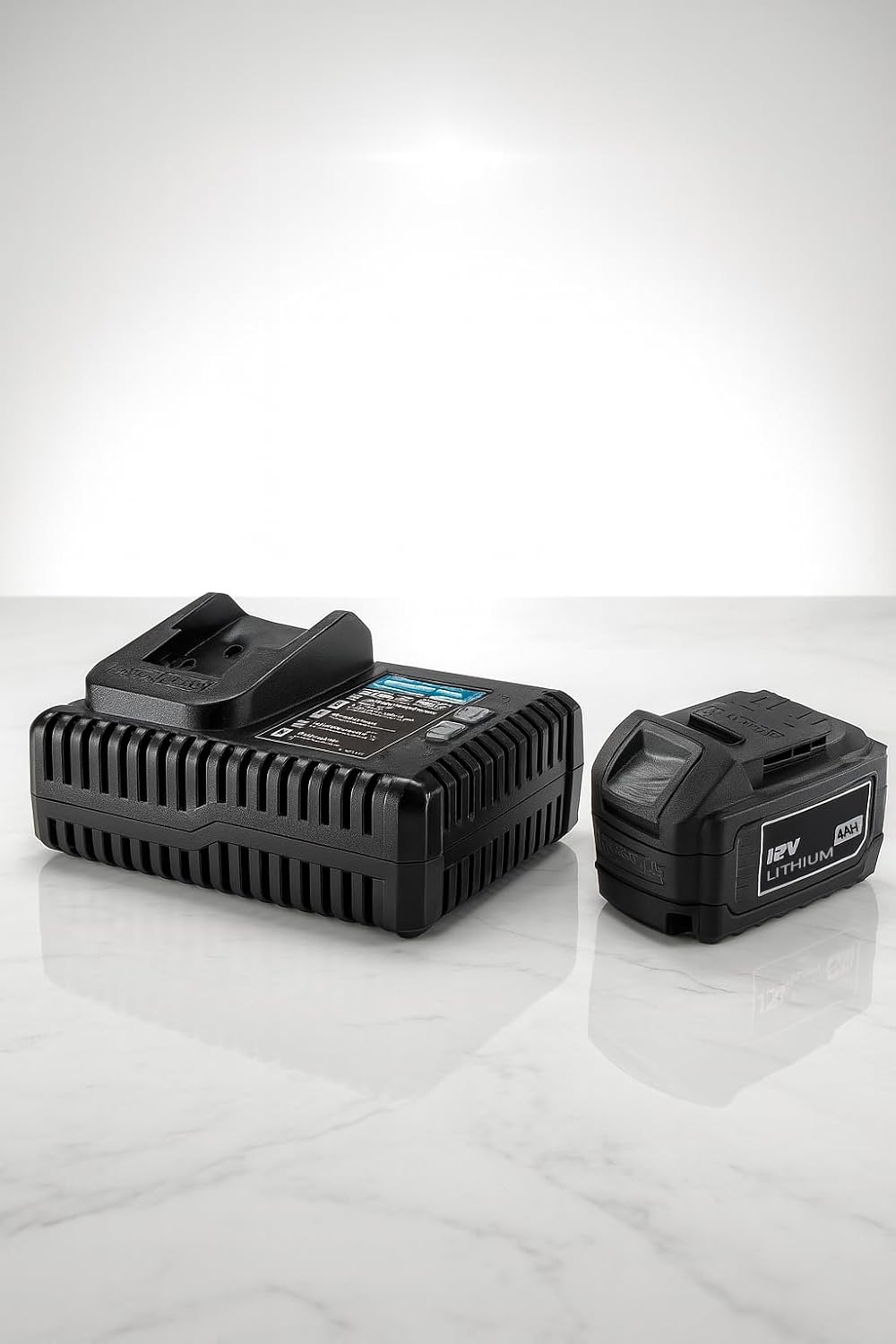 20/12V Lithium-Ion Multi-Voltage Charger with 12V 4.0Ah Compact Lightweight Battery Kit – Fast Charging, Long Runtime, Durable Power Solution Compatible with All Hercules 12V Tools