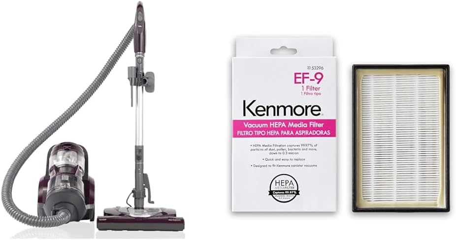 Kenmore Friendly Lightweight Bagless Compact Canister Vacuum 53296 EF-9 Media Vacuum Cleaner Exhaust Filter