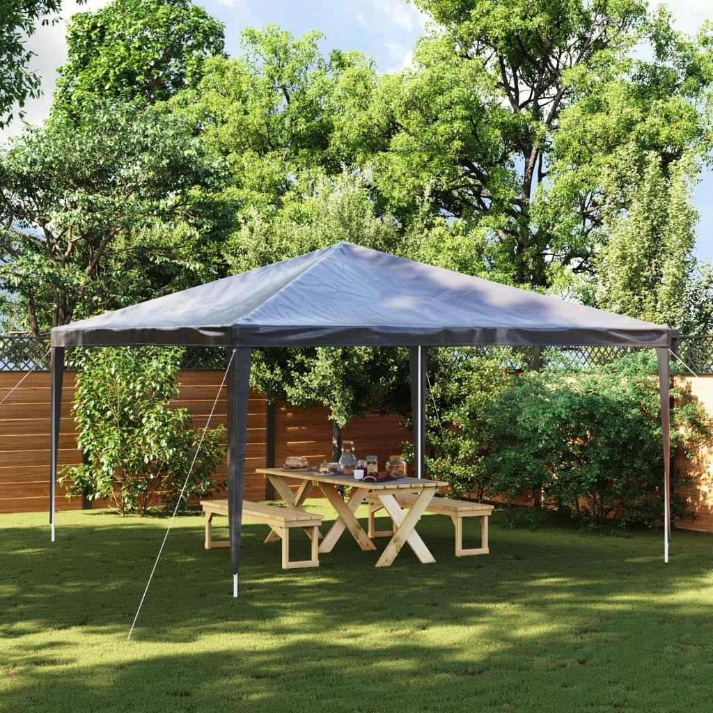 Professional Party Tent 13.1'x13.1' Anthracite 0.3 oz/ft,UV Resistant Party Tent with Durable Steel Frame for Outdoor Gatherings Outdoor Structures, Outdoor Canopies, Gazebos