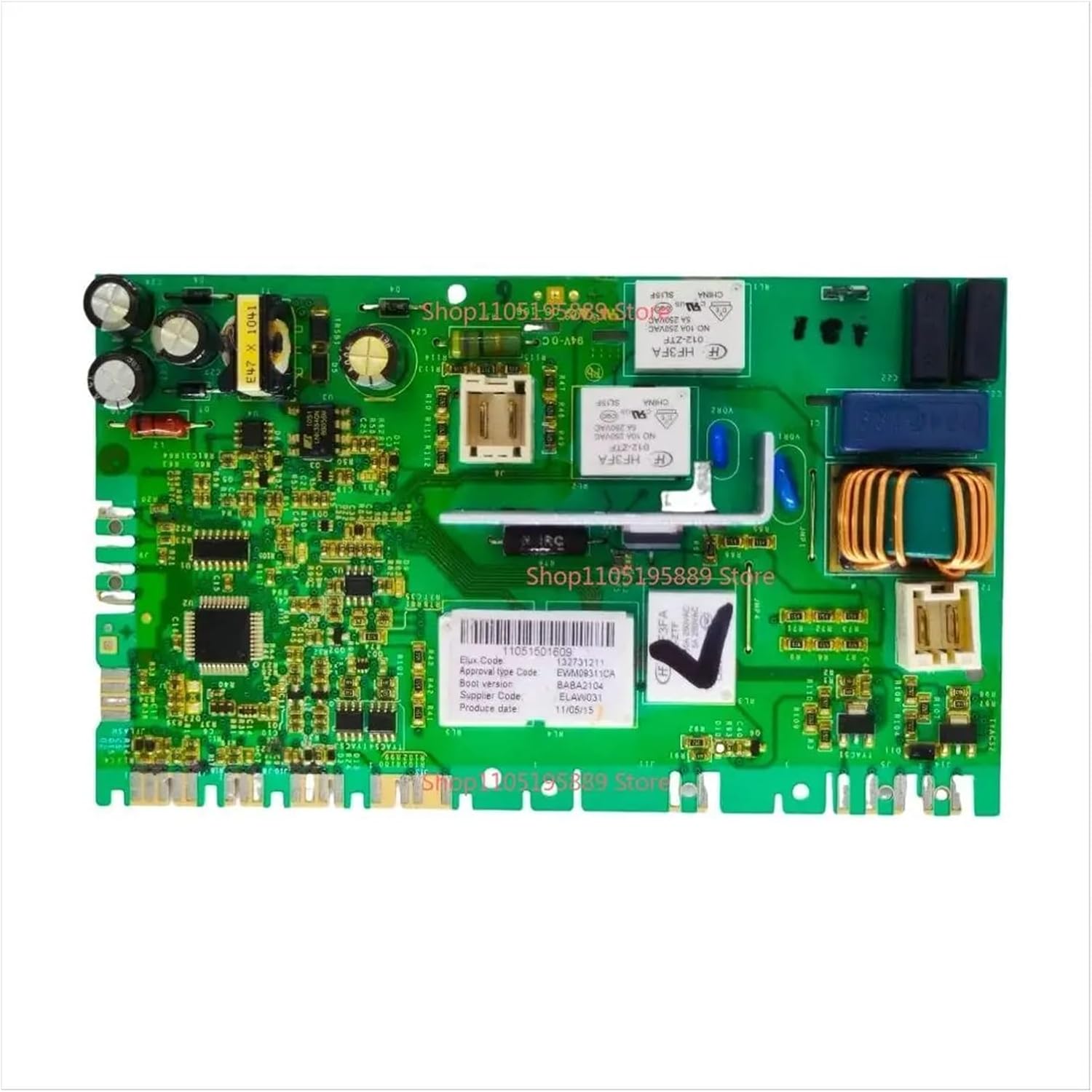 Used ，Compatible for Electrolux， Drum Washing Machine 132731203 Motherboard EWM09311CA Computer Board 132731211 BABA2104 Accessories