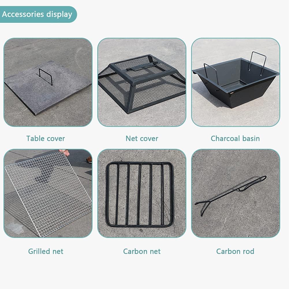 Household Charcoal Grill, Stone Grill, Outdoor Outdoor Garden Barbecue Fire Pit Courtyard Grill Stove