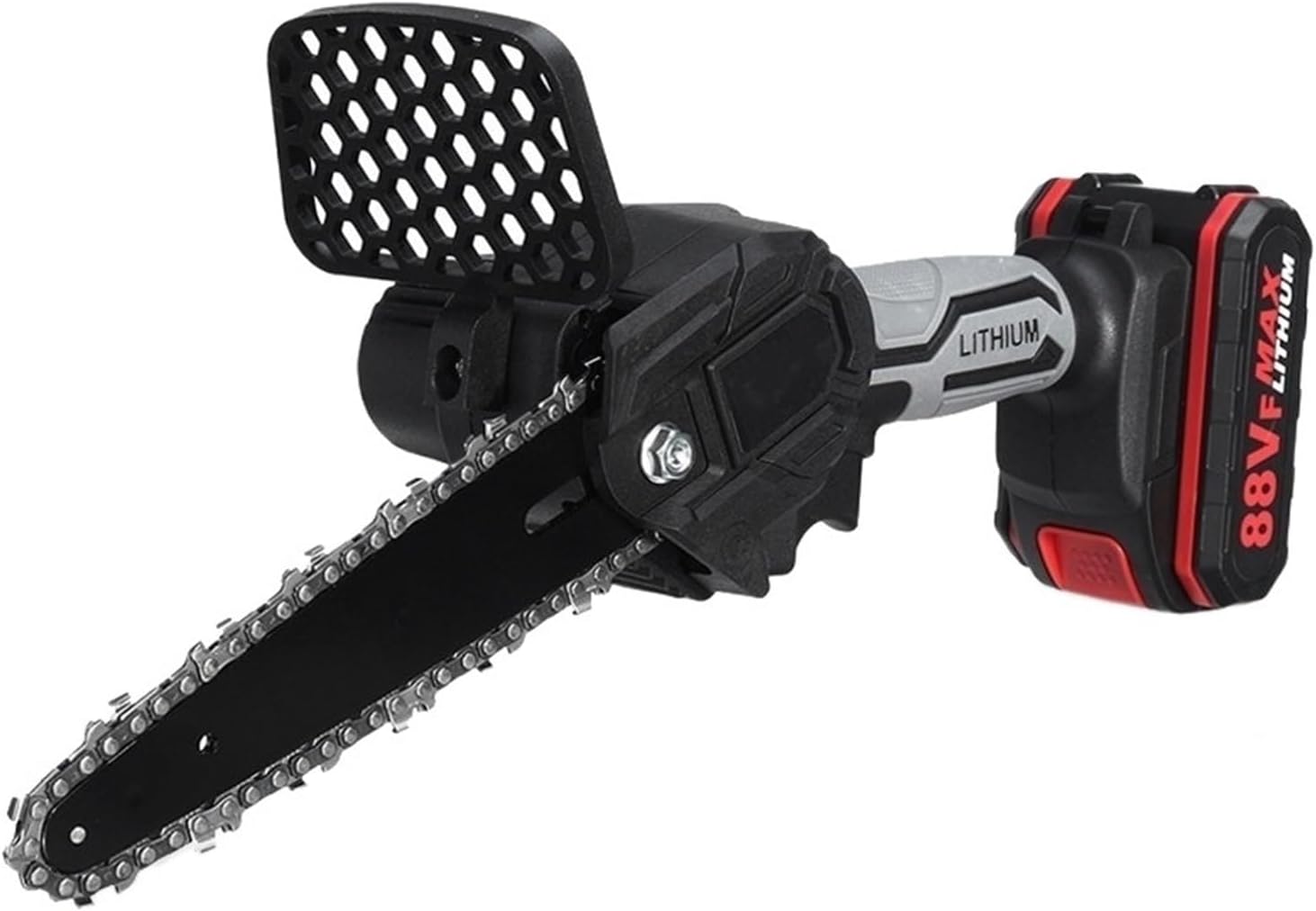 6 Inch 3000W Mini Electric Chain Saw Woodworking Pruning Chainsaw Garden Trimming Saw Power Tools With 2Pcs Battery For DIY Use(2 Battery)