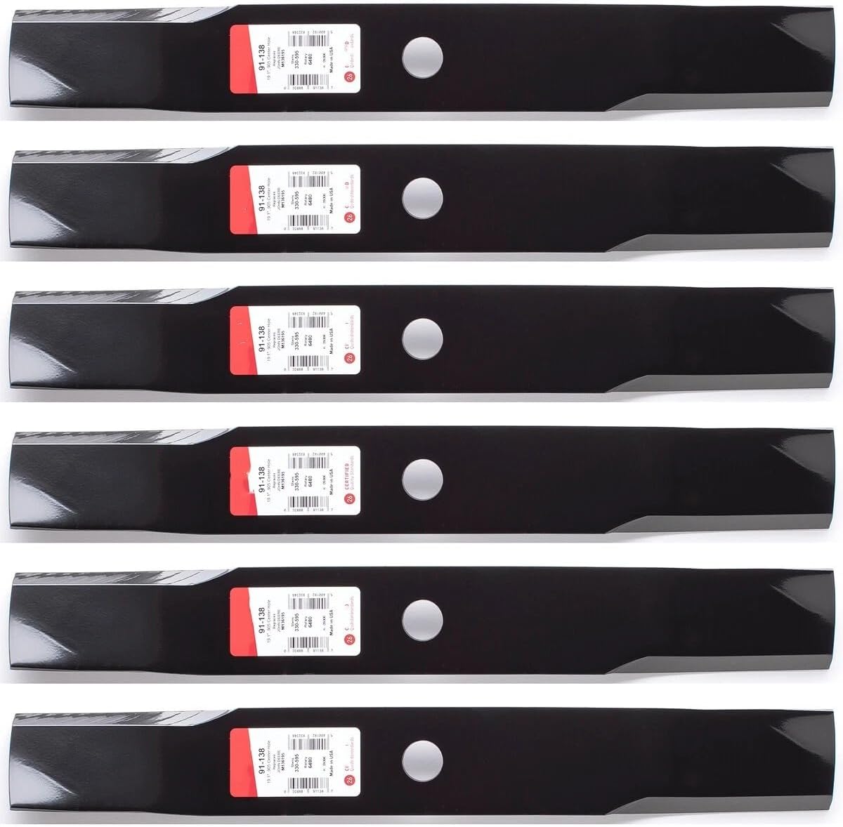 6PK 91-138 Lawn Mower Blade Replacement for John Deere 54