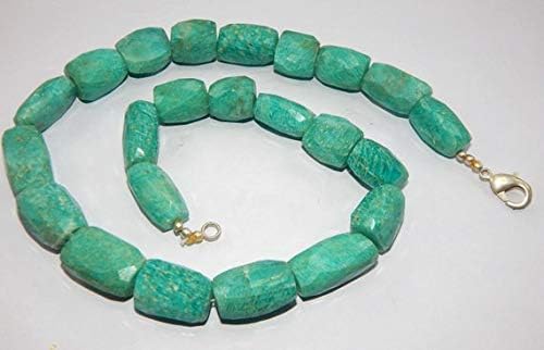 natural amazonite faceted nuggets beads 20 inch strand, amazonite tumble nuggets beads size 11-21x16-24 mm