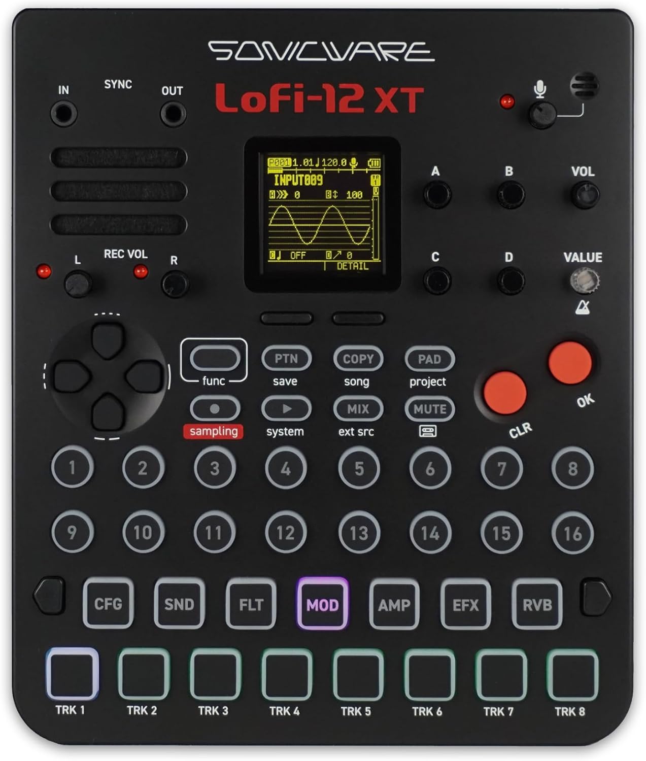 Sonicware Lofi-12 XT [Low-res Digitized Sampler] 12/24kHz Early-Digital Sound Sampling+12-bit Sampler mode, Compact/Lightwight/Battery-powered《Try Now, Intro Deal!》