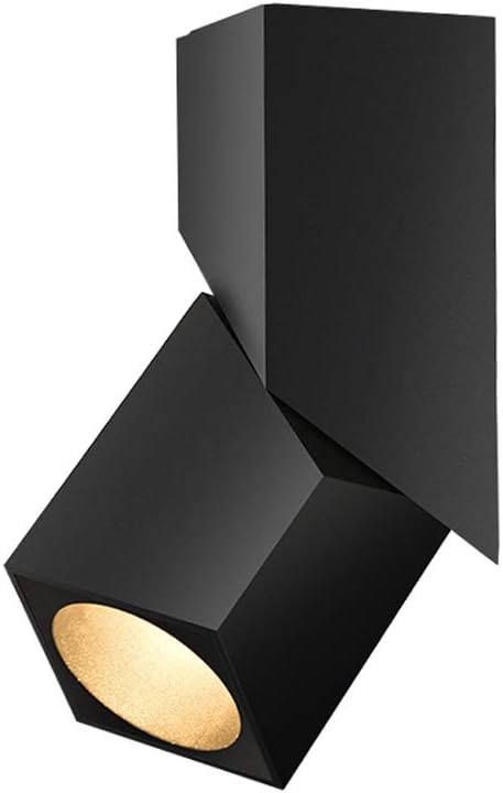 GeRRiT 360° Rotatable Ceiling Lighting Fixture 90° Foldable COB Spotlight Surface Mounted Downlight 3W AC 110-240V 3000K/4000K/6000K Ceiling Spot Lights for Picture Display Cloth Dining Room Fittings