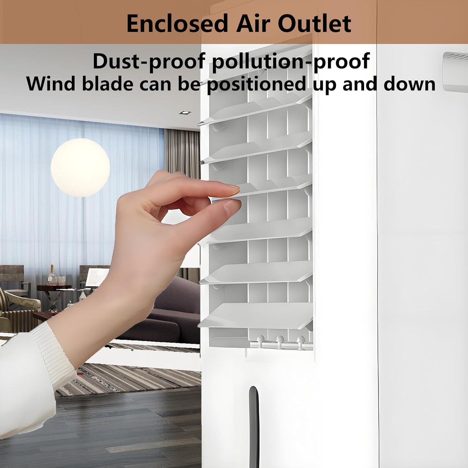 4-in-1 Portable Air Conditioners Personal Air Cooler Humidifier Cooling Fan Negative Ion Filter with Timer Remote Touch Screen Ac Unit Mini Fan 3-Speed and 4 Ice Packs 12VHomeCar