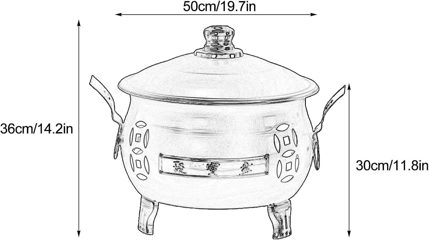 Metal Incinerator, Burn Barrels for Outside for Burning Trash, Fire Barrel, Outdoor Fire Pit for Paper Leaf Trash