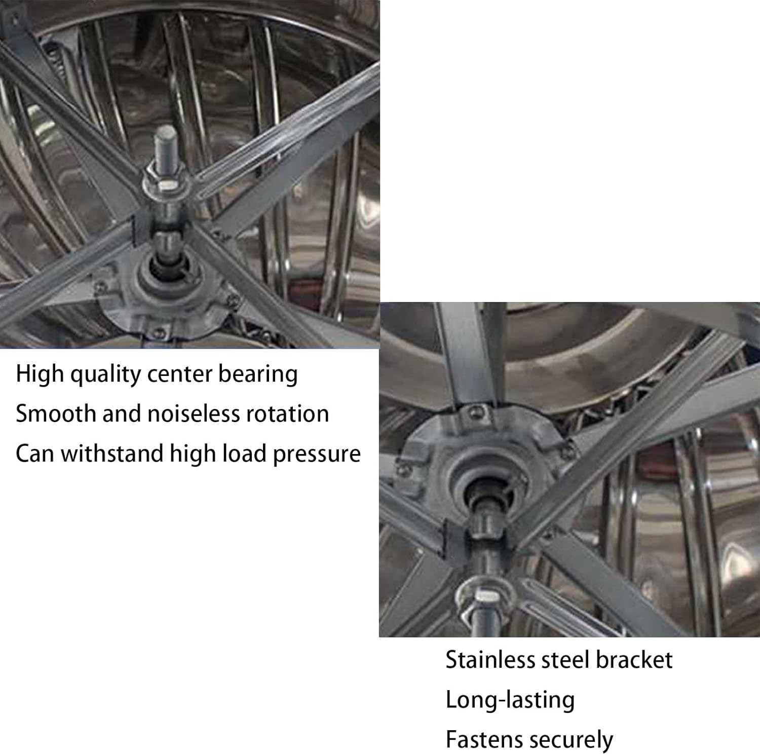 Wind Turbines Air Vents, Galvanized Turbine Ventilator, Whirlybird Turbine, Vent Built-in Fly Screen Mesh, Internally Braced Wind Turbine, Internally Braced Wind Turbine, for Factories, Farms ( Size :
