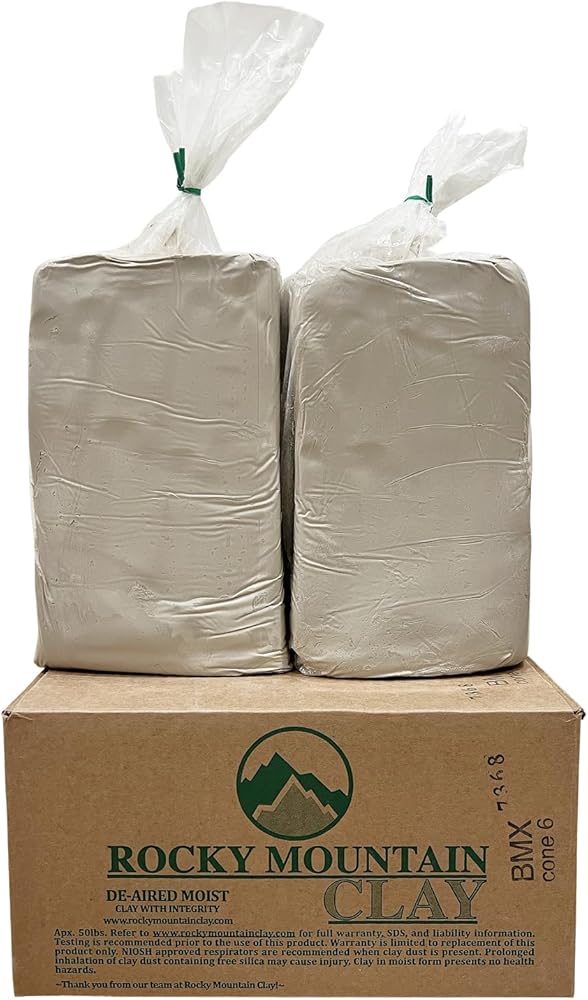 50lb Best Mix- BMix - BMX - Mid Fire Cone 6 Pottery Clay - Rocky Mountain Clay