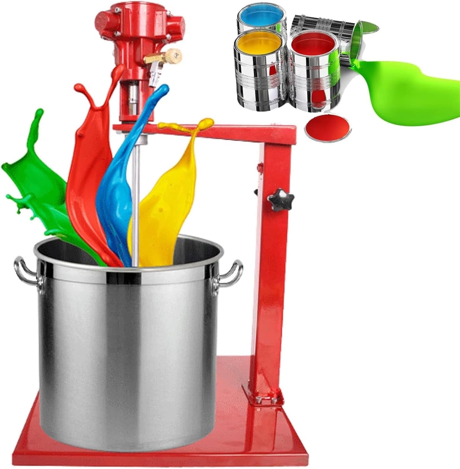 5 Gallon Pneumatic Agitator 6-8mpa, Pneumatic Bracket Mixer, Paint Stirring Machine Bracket Air Agitator Paint Mix Tool