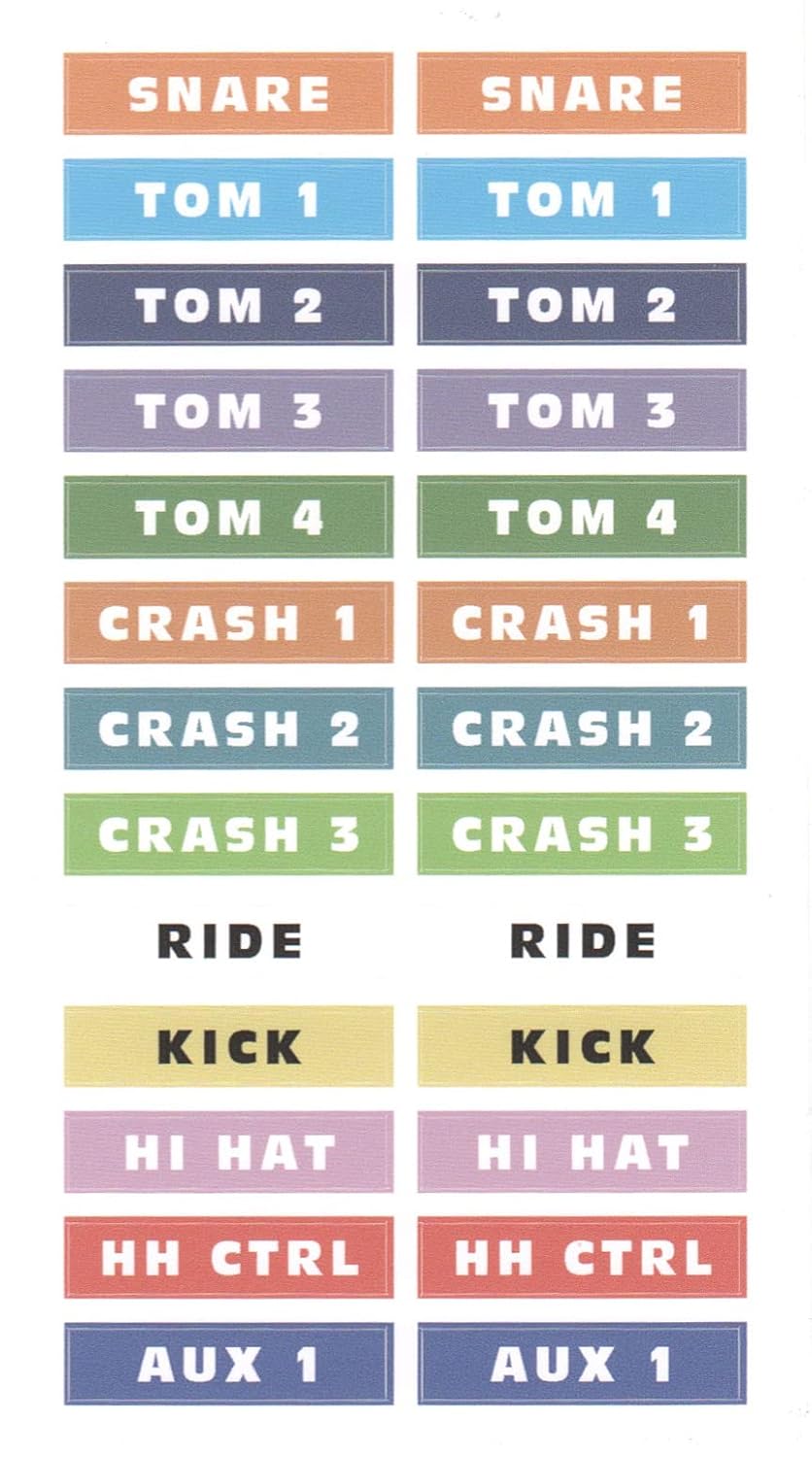 Silverline 12 Cable Snake Harness Kit Replacement for Roland TD-3, TD-6, TD-6V, TD-8, TD-10, TD-12, TD-20, TD-30, TD-50/TD-50X Drum Kits