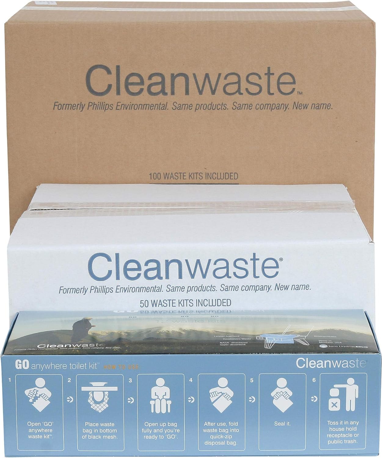 ThePETT cleanwaste go anywhere portable toilet accessories