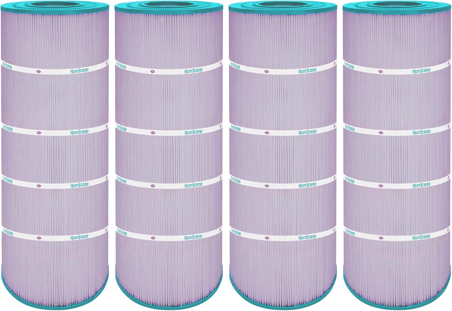 Hurricane Filters 4 Pack HF8316-01P Platinum Purple Pool Filter Cartridge - Replacement for PXST150, Unicel C-8316, Filbur FC-1286, Hayward X-Stream CC1500