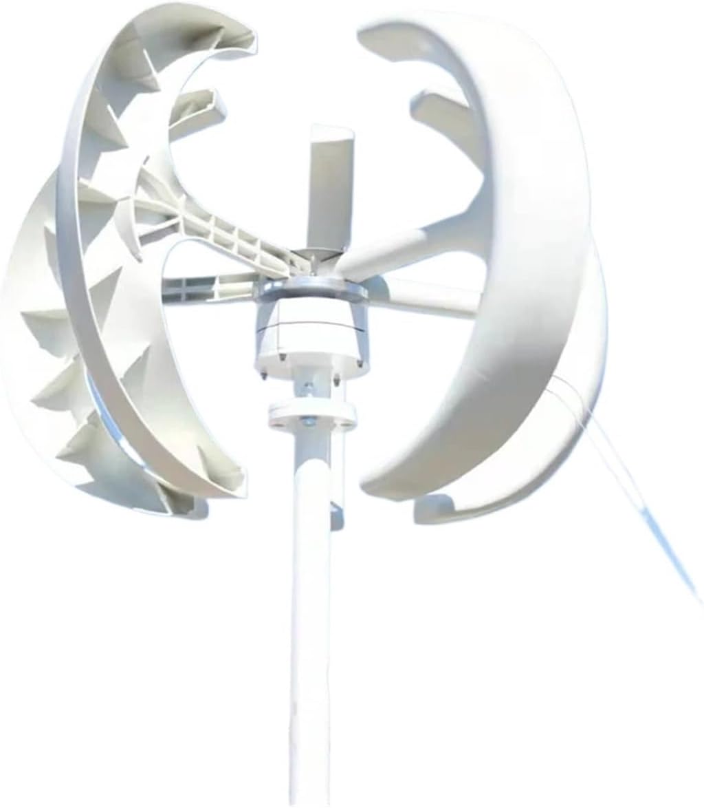 Wind Turbines, Wind Turbine nerator 3000w 48V 24V 12V Windmill Vertical Wind Turbine 3KW Home Use Low Noise(White,12V)