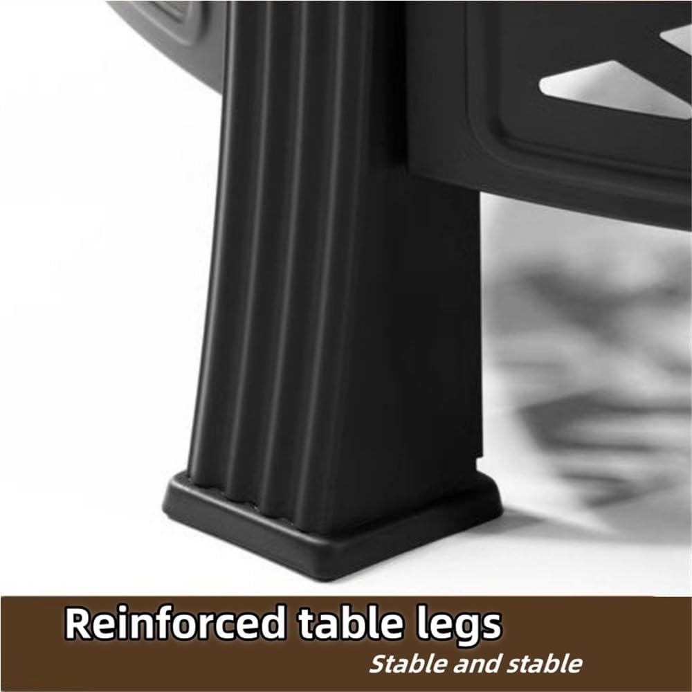 Wood Burning Firepits for Outside, Round Multi Function Fire Pits for Outside, Fire Pit for Home Barbecue, Camping, Fire Pit Table with Protective Cover and Fire Hook