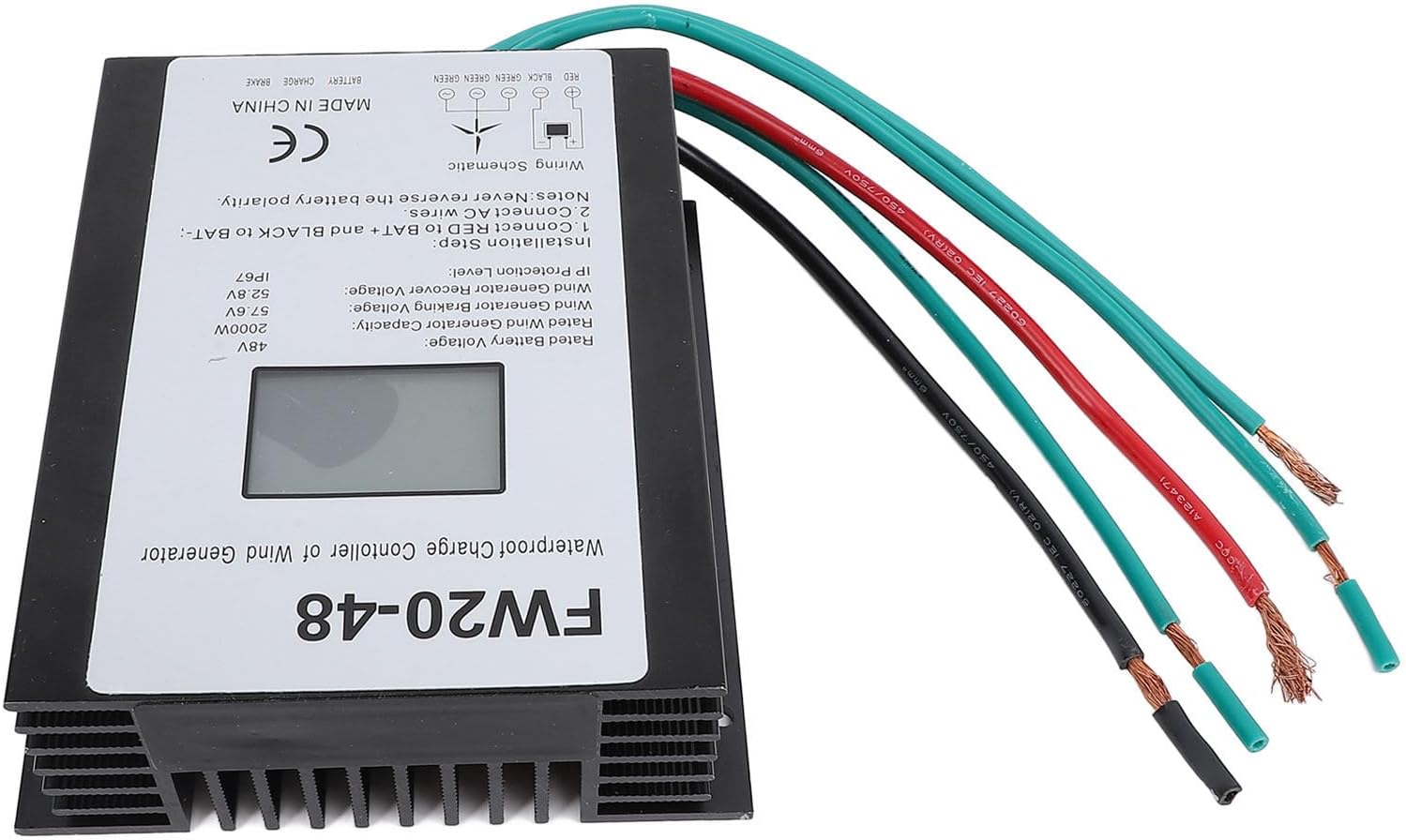 Wind Turbine Controller, Automatic IP67 Water 2000W Wind Turbine Controller for Outdoor