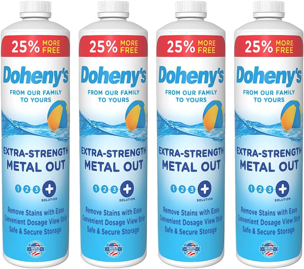 Doheny's Extra-Strength Metal Out Pool Treatment | 100% Professional-Grade Highly Concentrated Formu