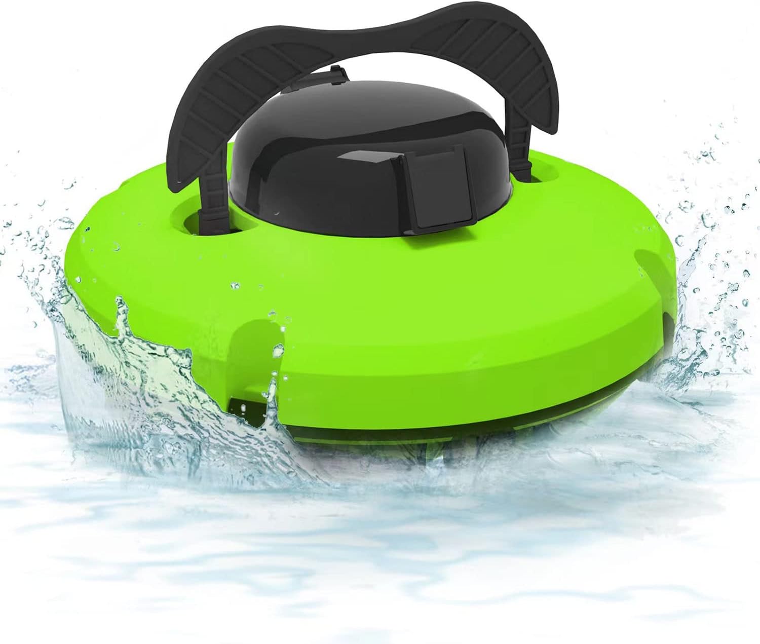 Underwater Automatic Pool Vacuum Cleaner,Automatic Pool Vacuum Cleaner,Cordless Robotic Swimming Pool Cleaner Fully Automatic Pool Vacuum Cleaner Wall-Climbing Underwater Cleaner,Green