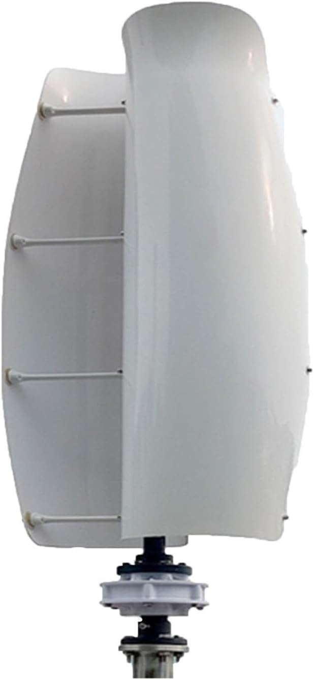 1KW Tulip Type Wind Turbine 12V 24V 48V Vertical Axis Wind Turbine + Wind and Solar Hybrid Controller Breeze Start Wind and Solar Hybrid Power Generation System (Color : White, Size : 48V)