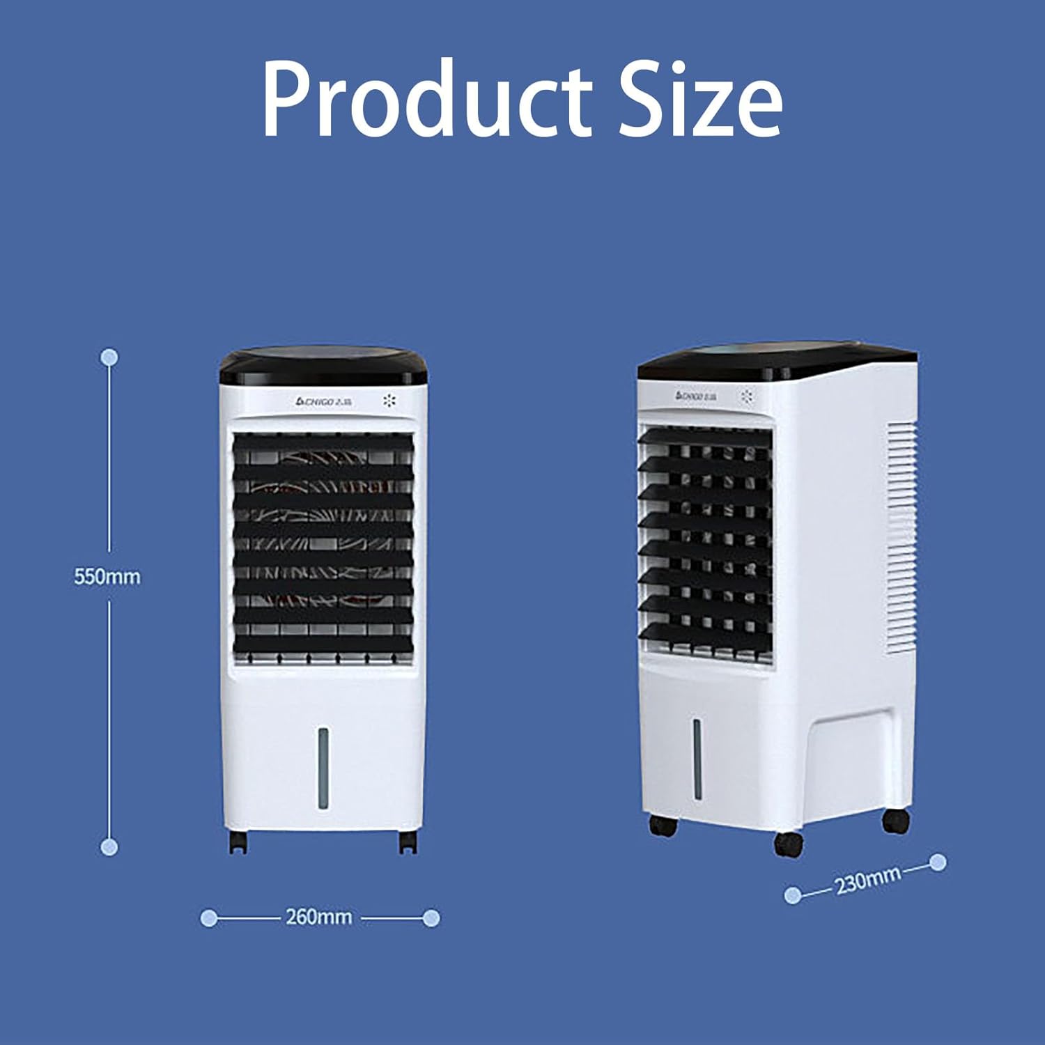 Portable Air Conditioners Portable Evaporative Air Cooler Floor Air Conditioner Remote Control Design, Universal Roller, Large Capacity, Compact Body, Light Weight And Does Not Occupy Any Space