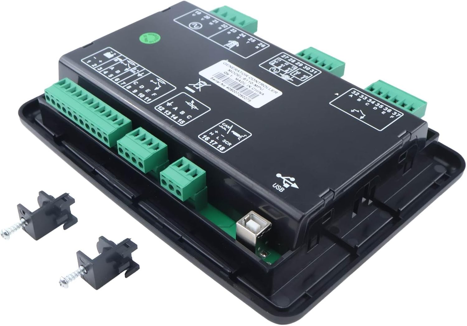 Auto Controller DSE6110 MKII with Backlit LCD 3‑Phase Monitoring Compatible with Deep Sea DSE6110 6110 Electronic Diesel Generator Controller Control Module Panel