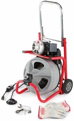 26998 model Fits for Ridgid 26998 K-400 115V 6.7Amp Drum Drain Machine with C-45 IW Cable&Gloves