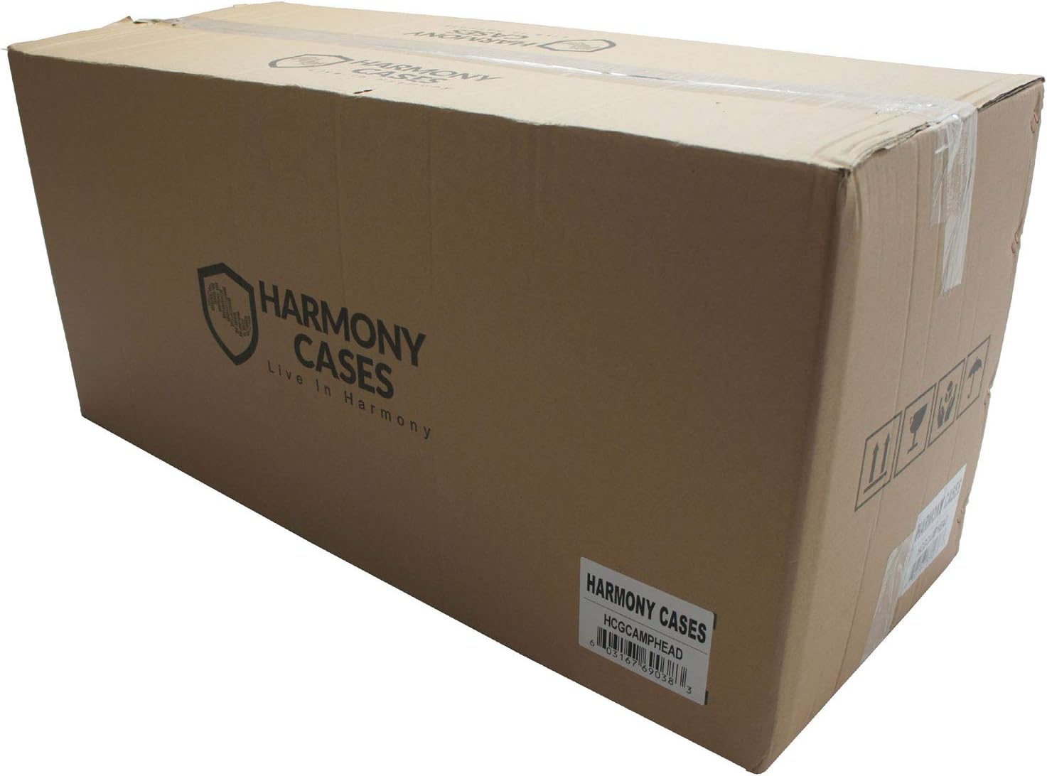 Harmony Audio Cases HCGCAMPHEAD Large Universal Guitar Amp Head Flight Custom Case