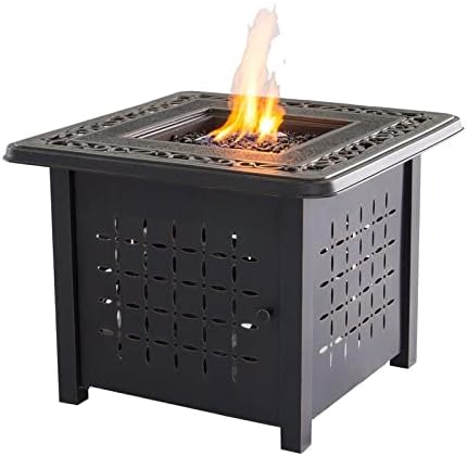 Aluminum Square Firepit Table